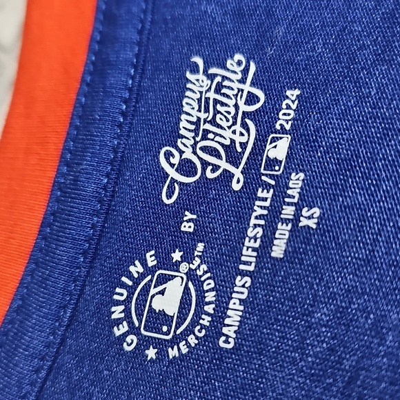 New York Mets Blue and Orange Tank Top XS NWT Genuine Merchandise - Picture 3 of 8